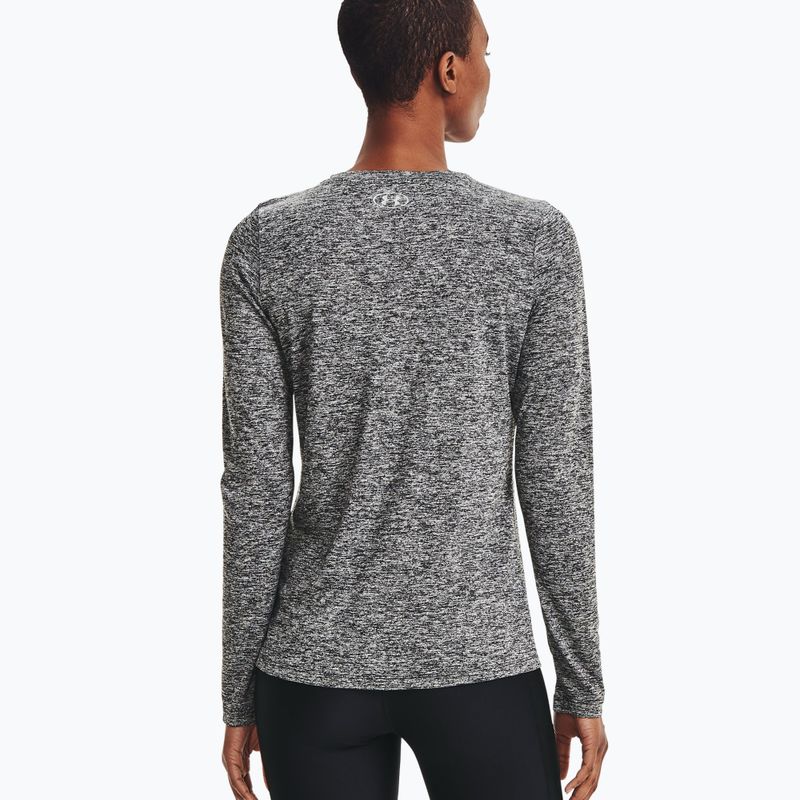 Longsleeve treningowy damski Under Armour Tech Crew Twist black/metallic silver 2