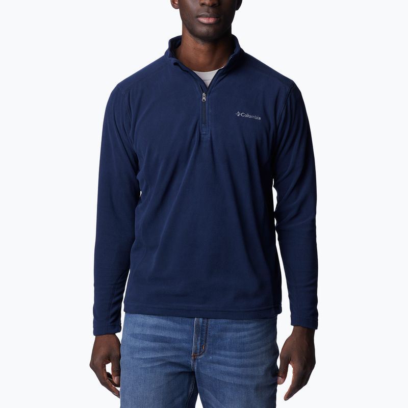 Bluza polarowa męska Columbia Klamath Range II HZ collegiate navy solid