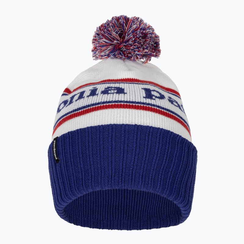 Czapka zimowa Patagonia Powder Town Beanie park stripe/viking blue 2