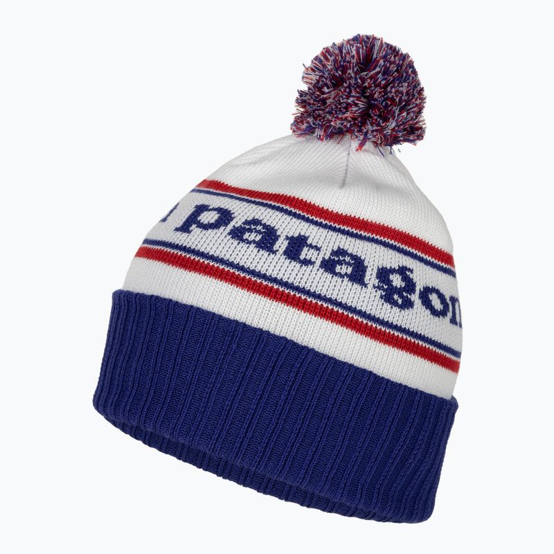 Czapka zimowa Patagonia Powder Town Beanie park stripe/viking blue 3