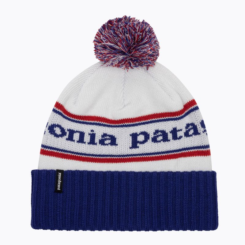 Czapka zimowa Patagonia Powder Town Beanie park stripe/viking blue 5