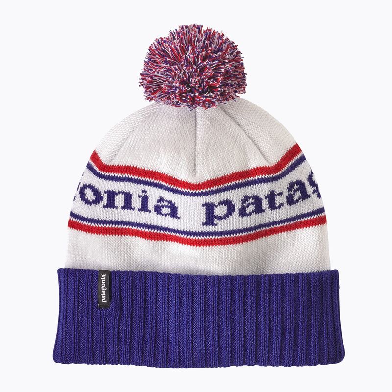 Czapka zimowa Patagonia Powder Town Beanie park stripe/viking blue 6