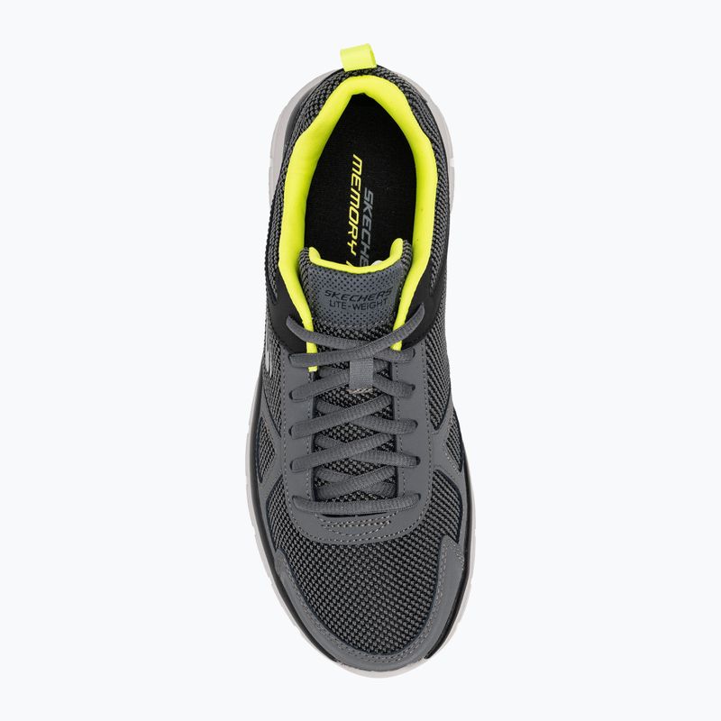 Buty męskie SKECHERS Track Bucolo charcoal/white/lime 5