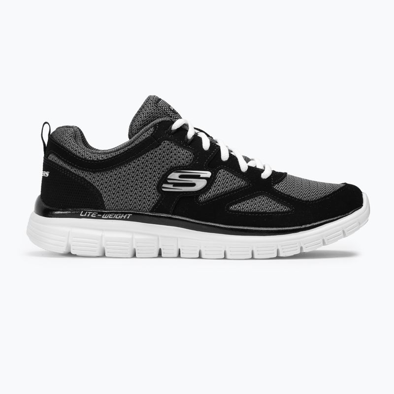 Buty męskie SKECHERS Burns Agoura black/white 2