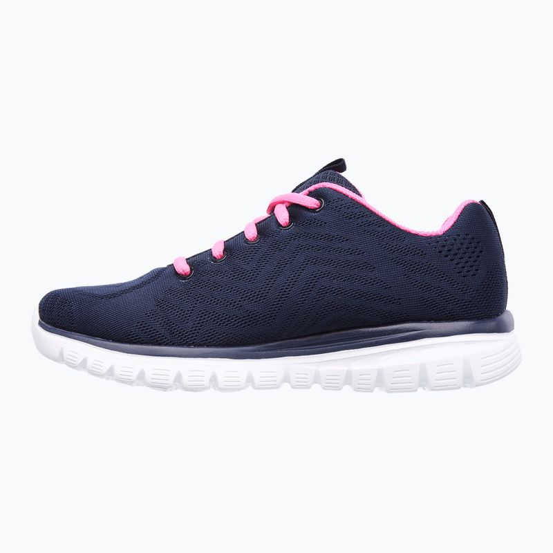 Buty damskie SKECHERS Graceful Get Connected navy/hot pink 8