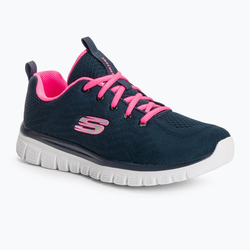 Buty damskie SKECHERS Graceful Get Connected navy/hot pink