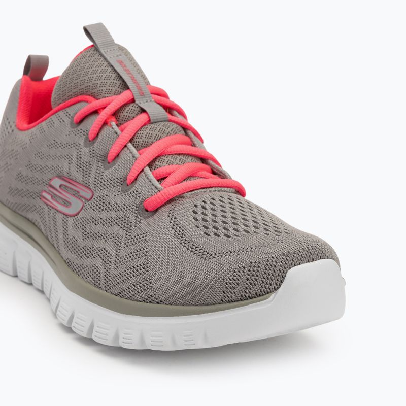 Buty damskie SKECHERS Graceful Get Connected gray/coral 7