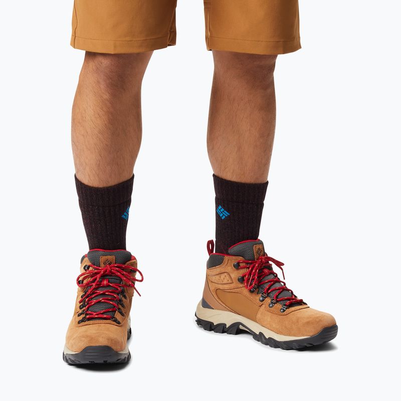Buty trekkingowe męskie Columbia Newton Ridge Plus II Suede WP elk/ mountain red 286 15