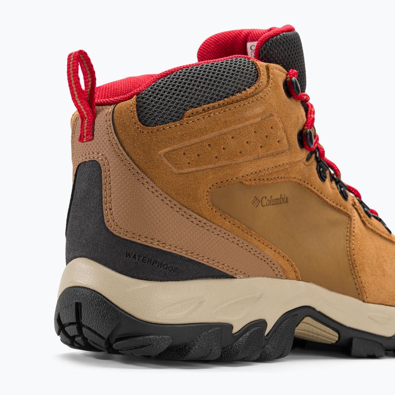 Buty trekkingowe męskie Columbia Newton Ridge Plus II Suede WP elk/ mountain red 286 9