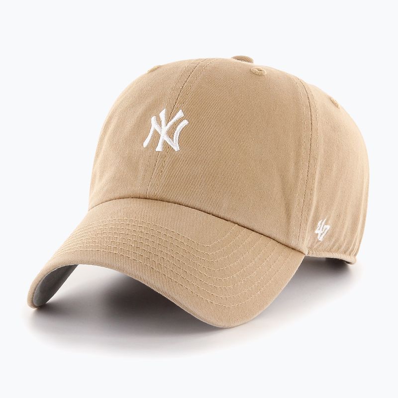 Czapka z daszkiem 47 Brand MLB New York Yankees Base Runner CLEAN UP khaki