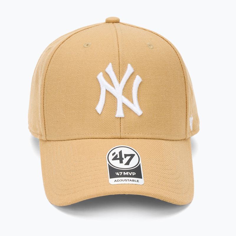 Czapka z daszkiem 47 Brand MLB New York Yankees MVP light tan 2