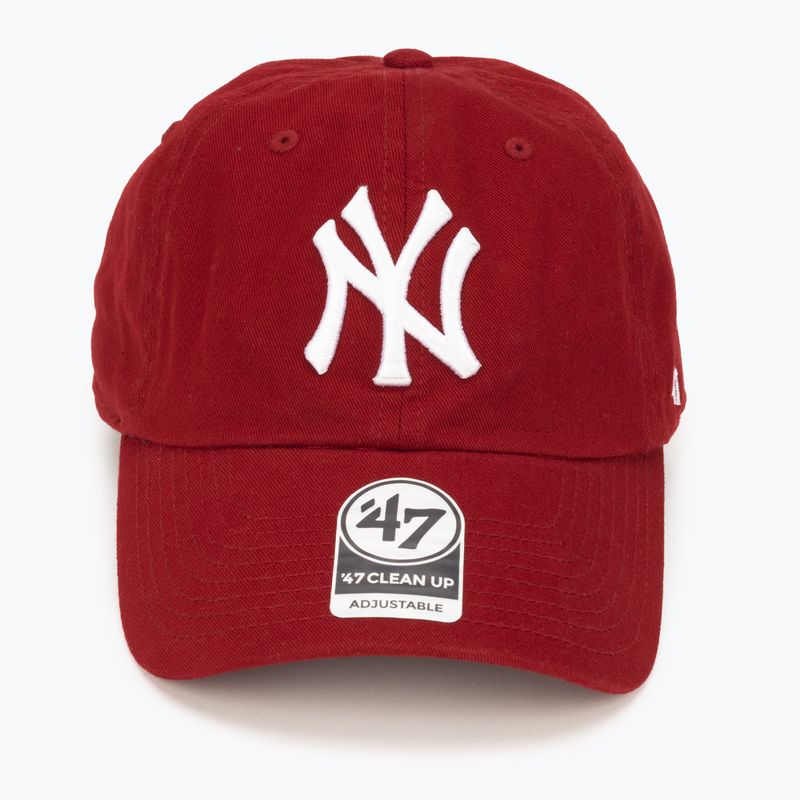 Czapka z daszkiem 47 Brand MLB New York Yankees CLEAN UP razor red 4