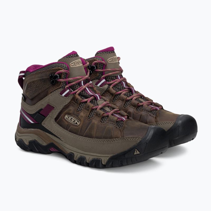 Buty trekkingowe damskie KEEN Targhee III Mid WP weiss/boysenberry 4