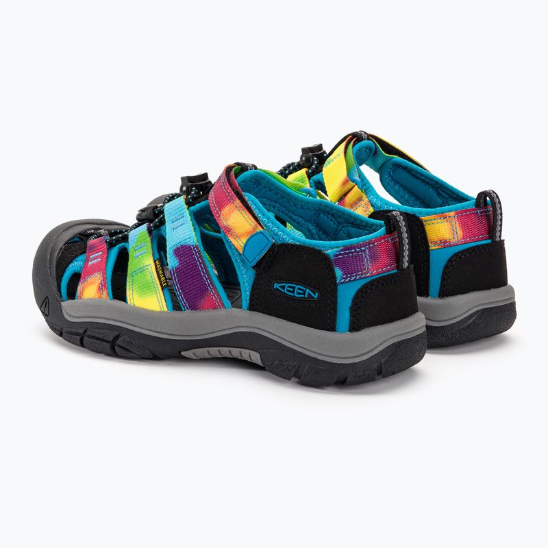 Sandały juniorskie KEEN Newport H2 rainbow tie dye 3