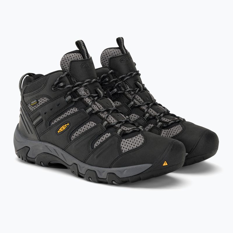 Buty trekkingowe męskie KEEN Koven Mid WP black/steel grey 4