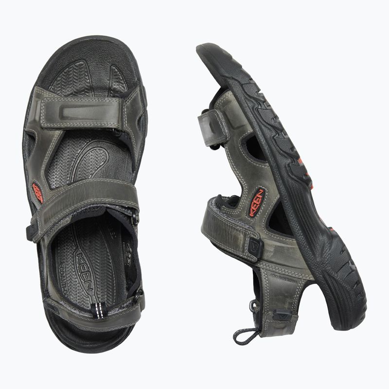 Sandały męskie KEEN Targhee III Open Toe grey/black 10