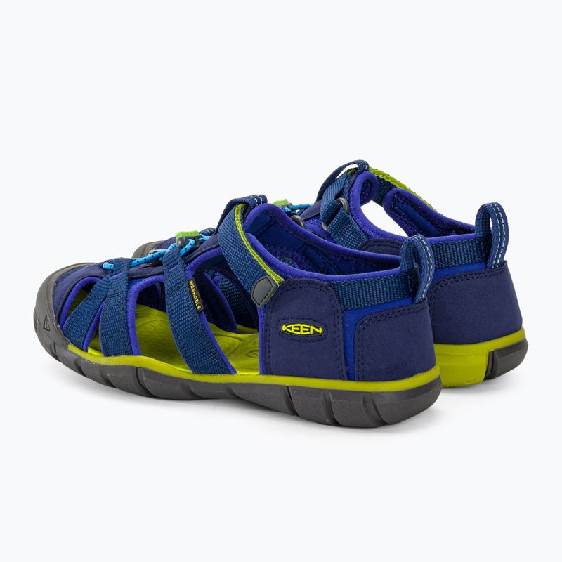 Sandały juniorskie KEEN Seacamp II CNX blue depths/chartreuse 3