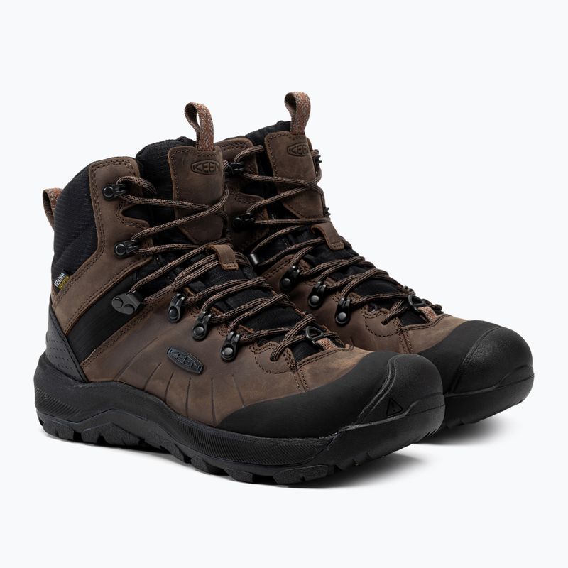Buty trekkingowe męskie KEEN Revel IV Mid Polar dark earth/caramel cafe 4