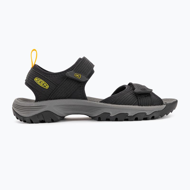 Sandały męskie KEEN Targhee III Open Toe H2 black/yellow 2