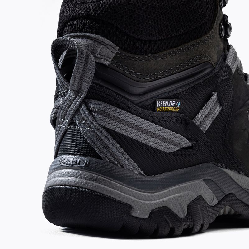 Buty trekkingowe męskie KEEN Ridge Flex Mid WP magnet/black 8