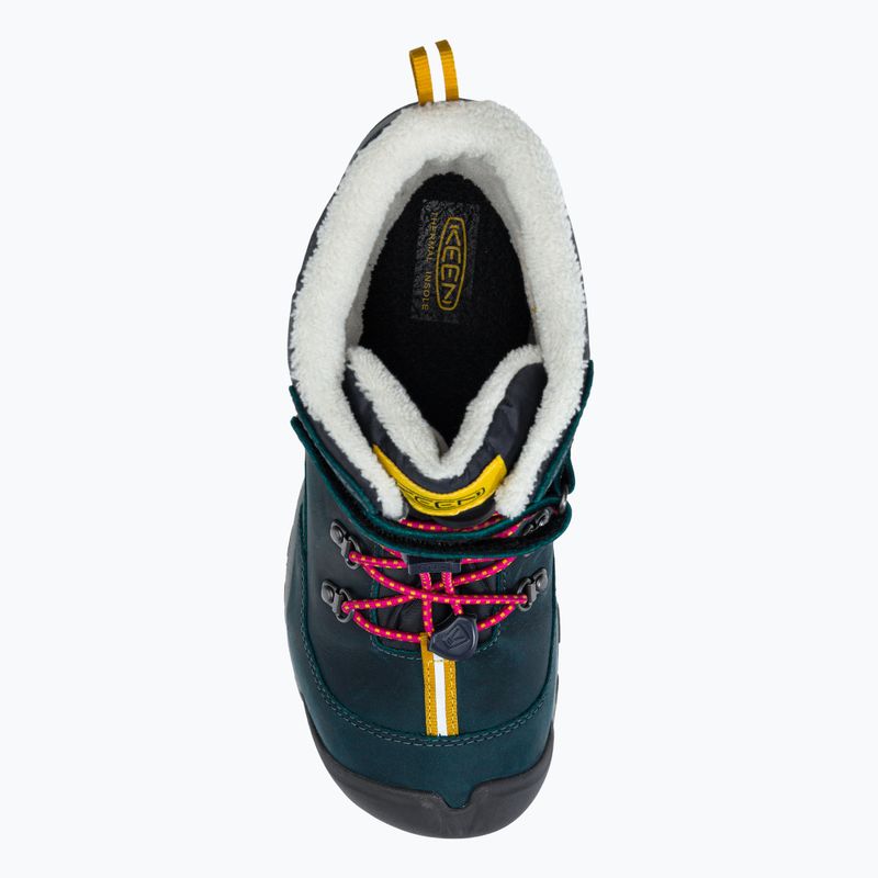 Śniegowce juniorskie KEEN Greta Boot WP blue coral/pink peacock 6