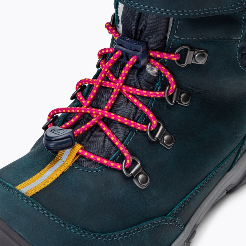 Śniegowce juniorskie KEEN Greta Boot WP blue coral/pink peacock 10