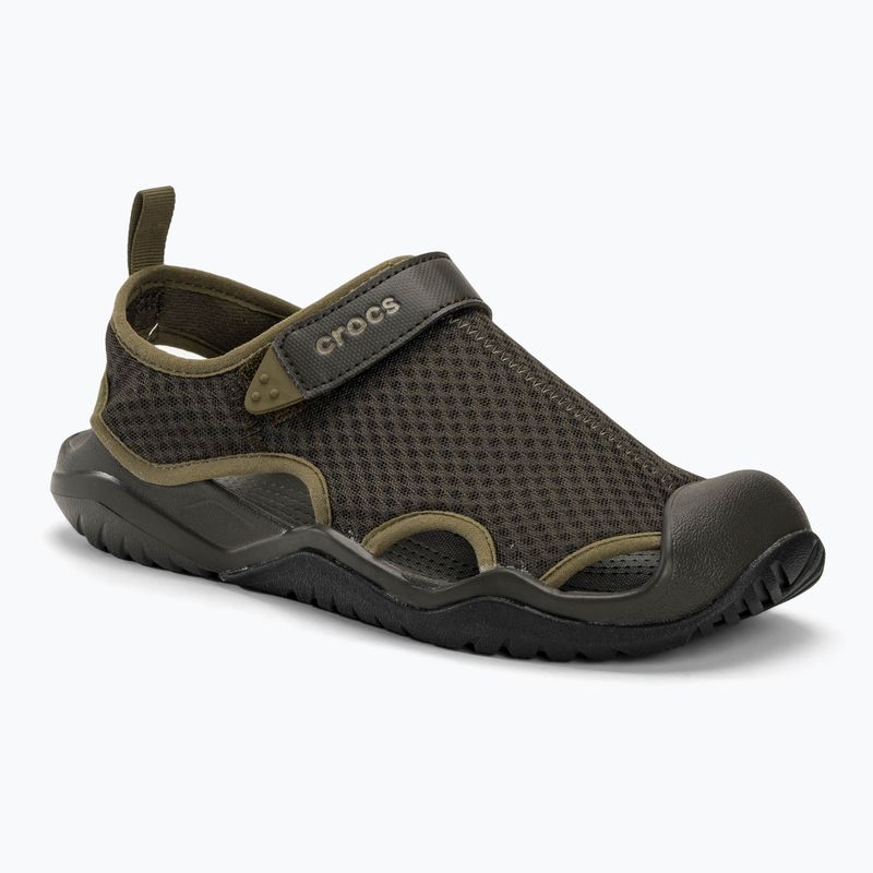 Sandały męskie Crocs Swiftwater Mesh Deck espresso