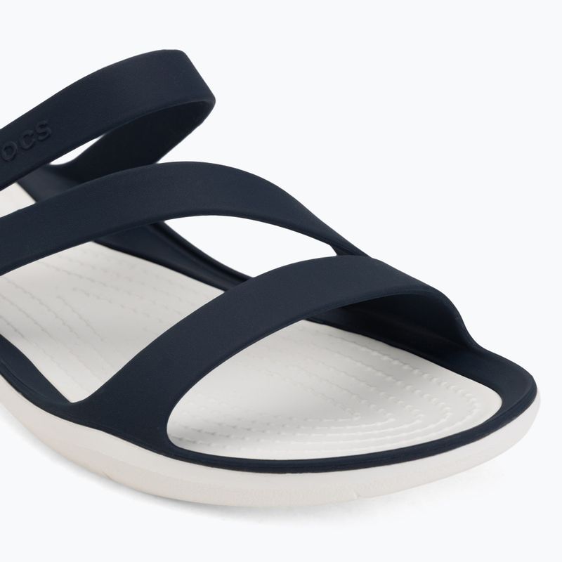 Klapki damskie Crocs Swiftwater Sandal navy/white 7