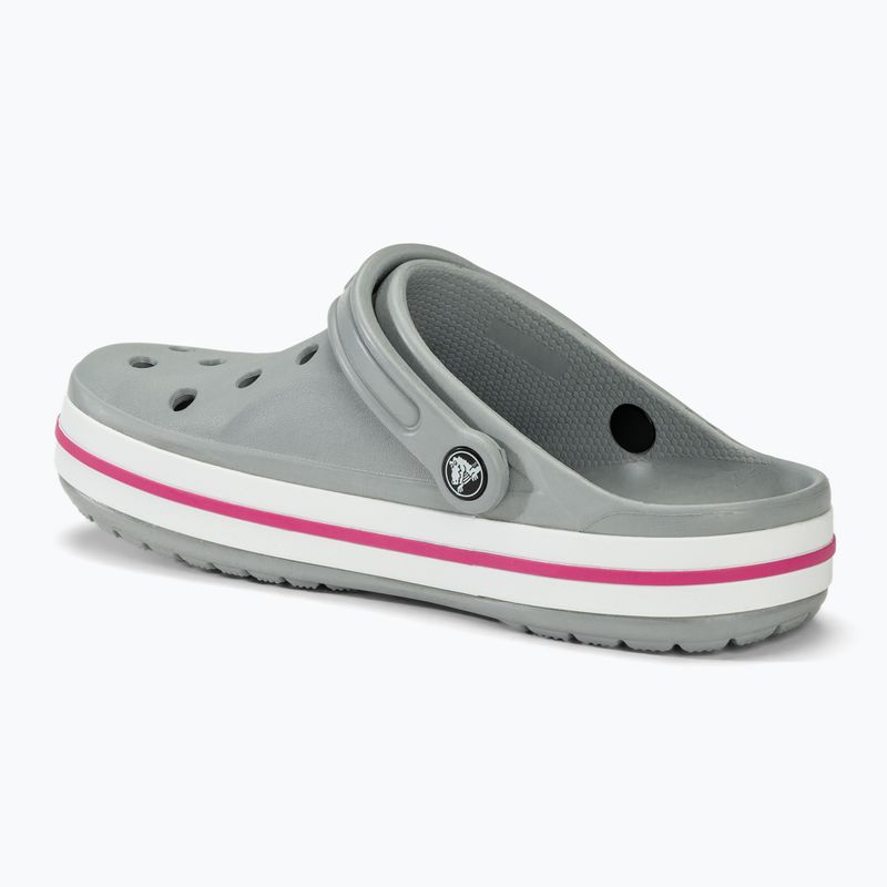 Klapki Crocs Bayaband Clog light grey/candy pink 3
