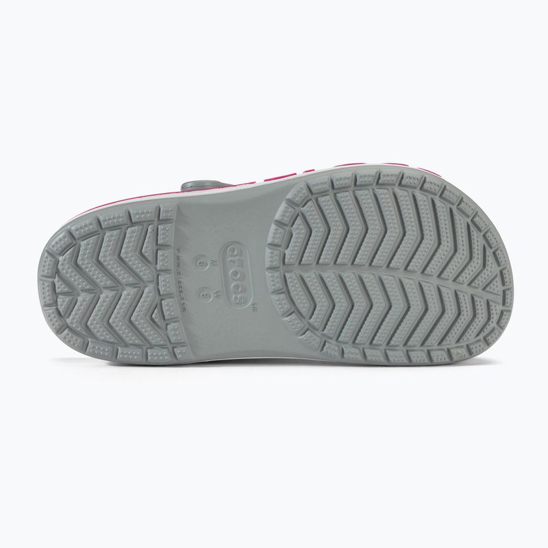 Klapki Crocs Bayaband Clog light grey/candy pink 5