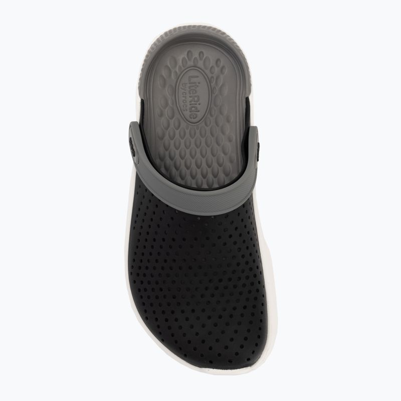 Klapki Crocs LiteRide Clog black/smoke 6