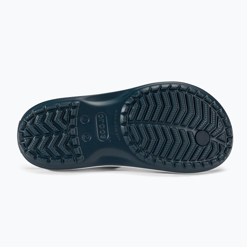 Japonki dziecięce Crocs Crocband Flip navy 4
