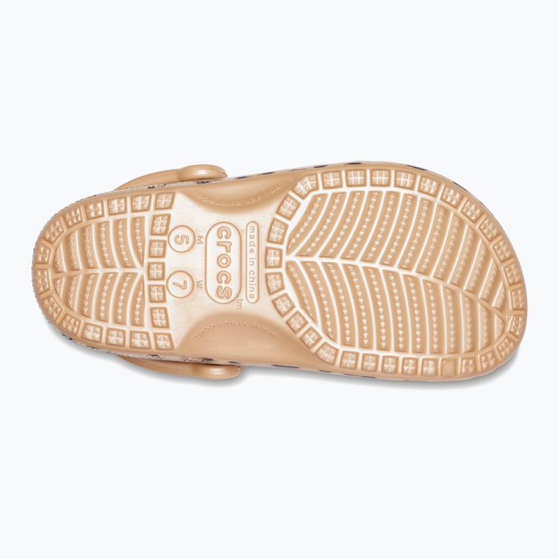 Klapki Crocs Classic Printed Clog leopard/gold 15