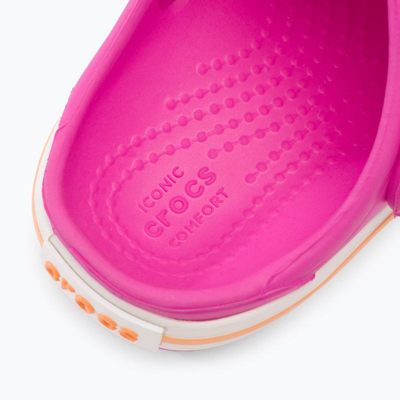 Klapki dziecięce Crocs Crocband Clog Kids electric pink/cantaloupe 10