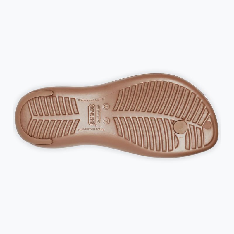 Japonki damskie Crocs Sexi Flip bronze 3