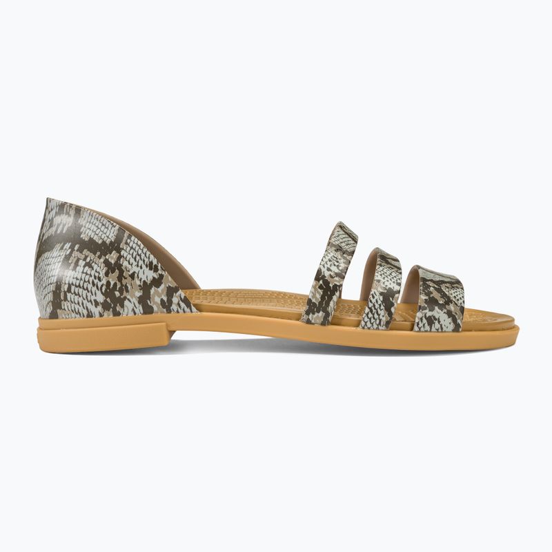 Sandały damskie Crocs Tulum Open Flat mushroom/stucco 2