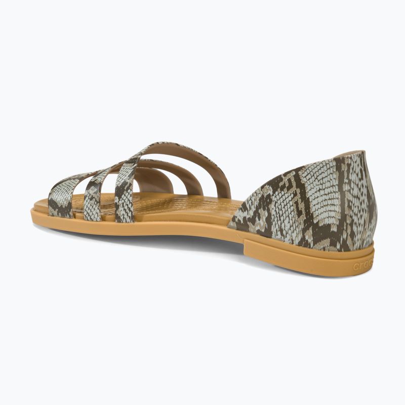 Sandały damskie Crocs Tulum Open Flat mushroom/stucco 3