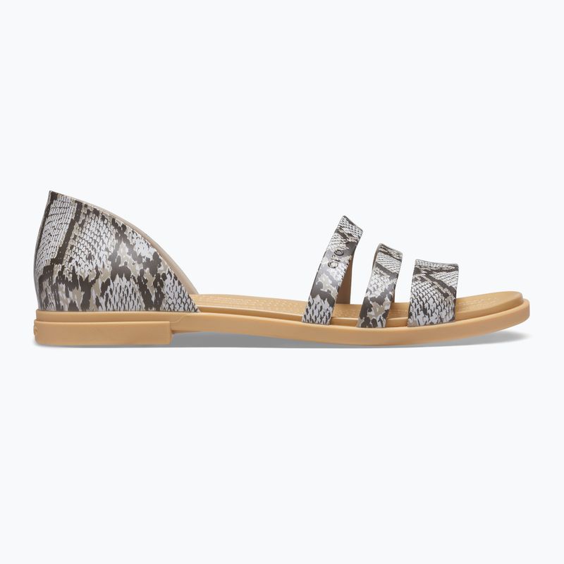 Sandały damskie Crocs Tulum Open Flat mushroom/stucco 9