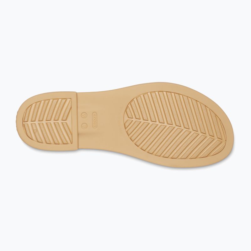 Sandały damskie Crocs Tulum Open Flat mushroom/stucco 13