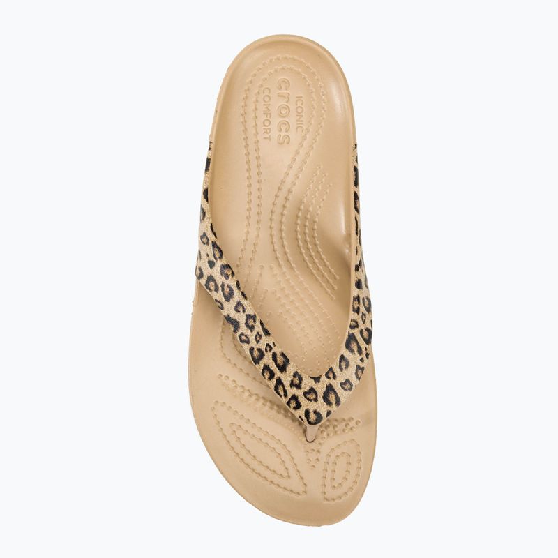 Japonki Crocs Kadee II Leopard leopard/gold 5