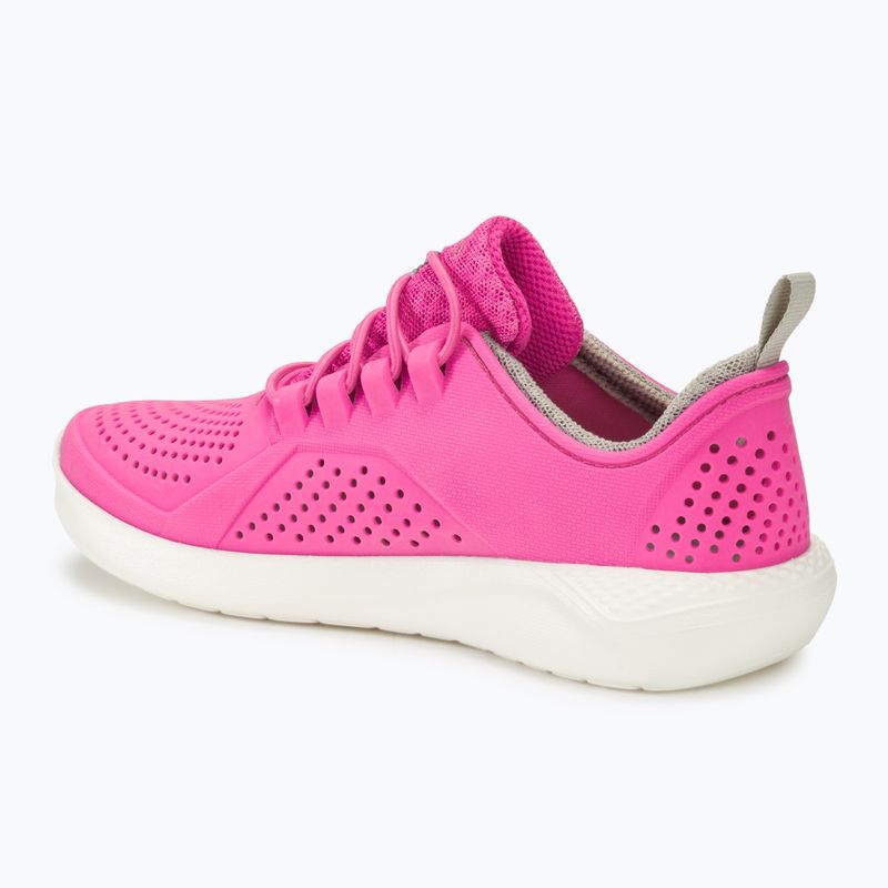 Buty dziecięce Crocs LiteRide Pacer electric pink/white 3