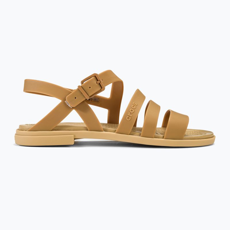 Sandały damskie Crocs Tulum dark gold 2
