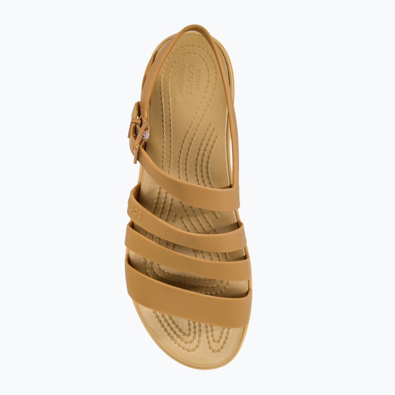 Sandały damskie Crocs Tulum dark gold 5