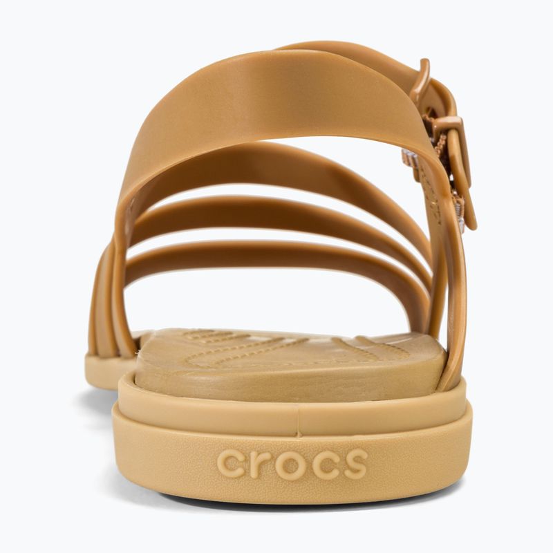 Sandały damskie Crocs Tulum dark gold 6
