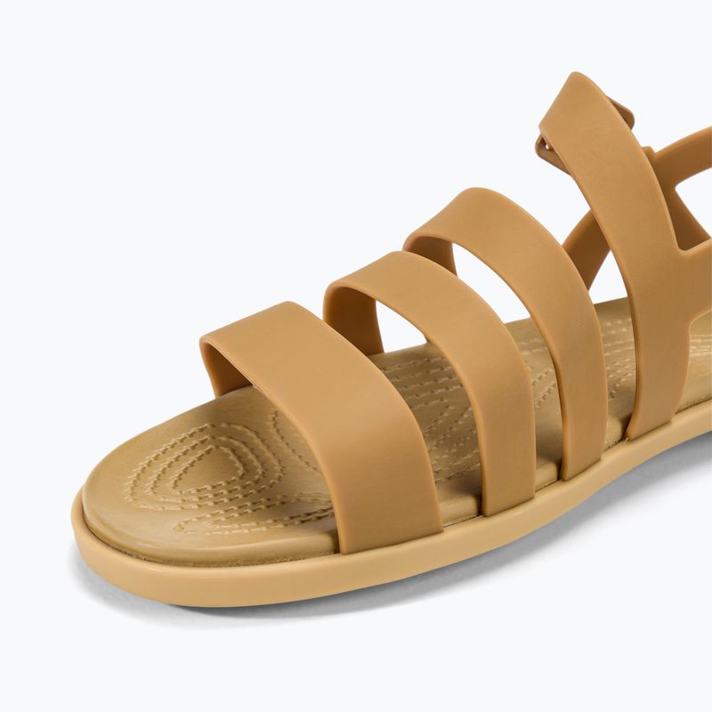Sandały damskie Crocs Tulum dark gold 7
