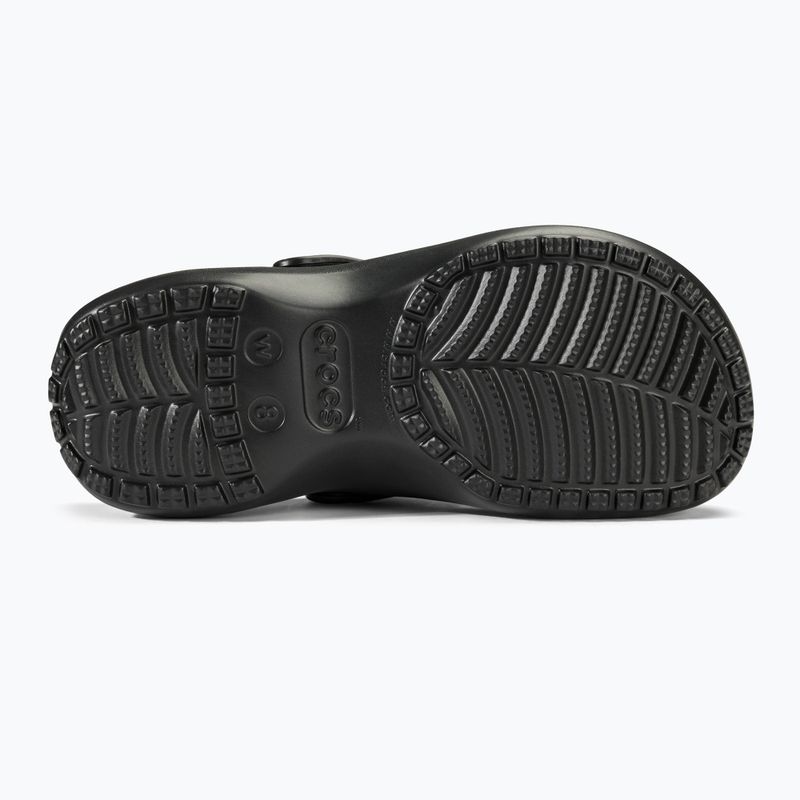Klapki damskie Crocs Classic Platform Clog black 5