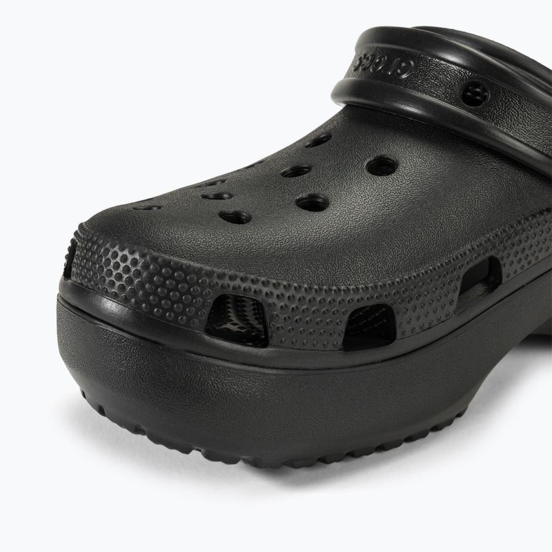 Klapki damskie Crocs Classic Platform Clog black 8
