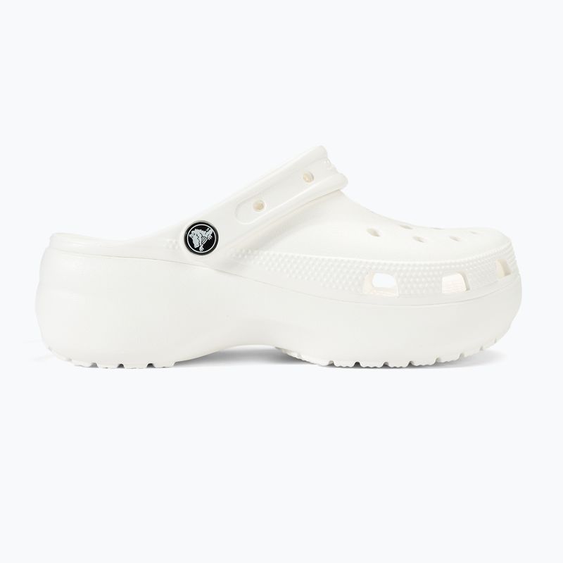 Klapki damskie Crocs Classic Platform Clog white 3