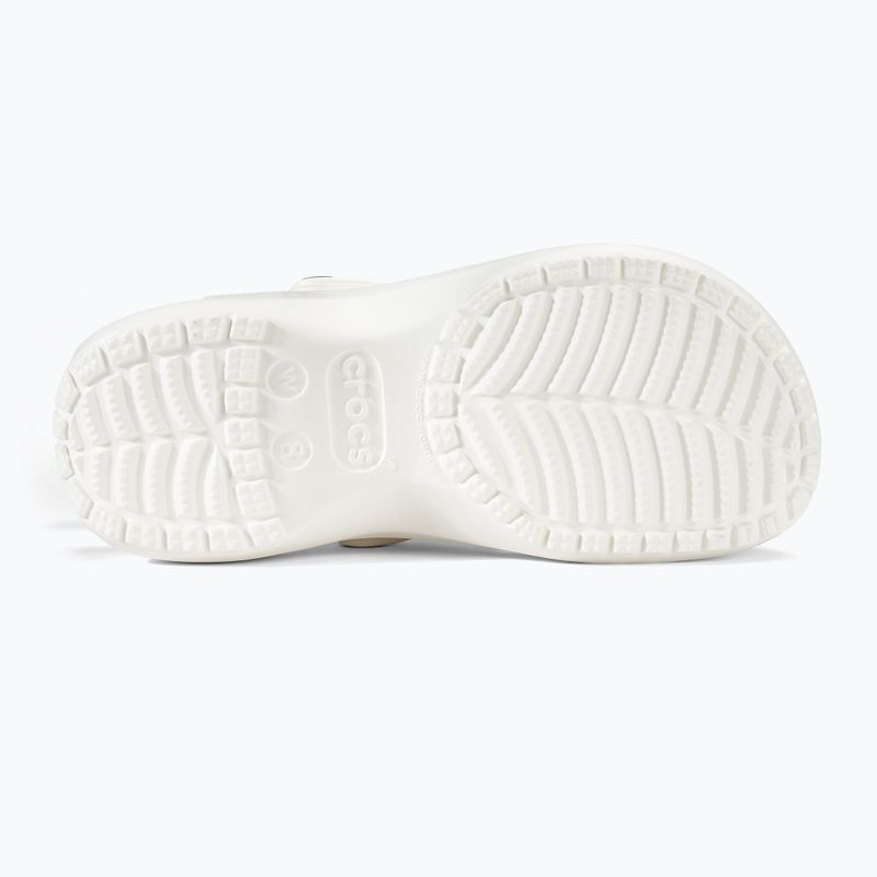 Klapki damskie Crocs Classic Platform Clog white 5