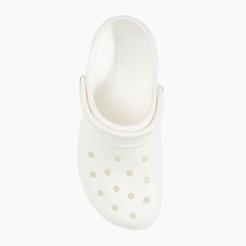 Klapki damskie Crocs Classic Platform Clog white 6